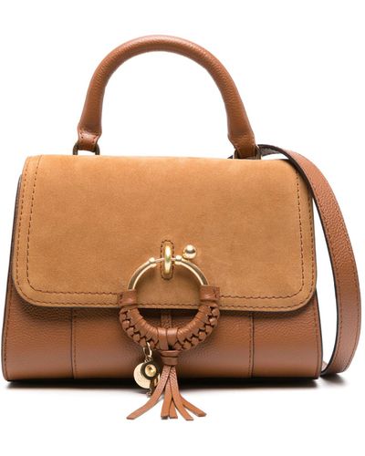 See By Chloé Joan Ladylike Leather Tote Bag - Brown