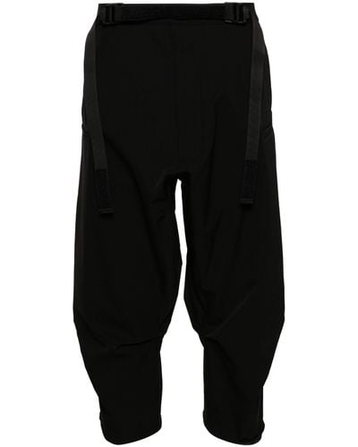 ACRONYM Belted Cropped Pants - Black
