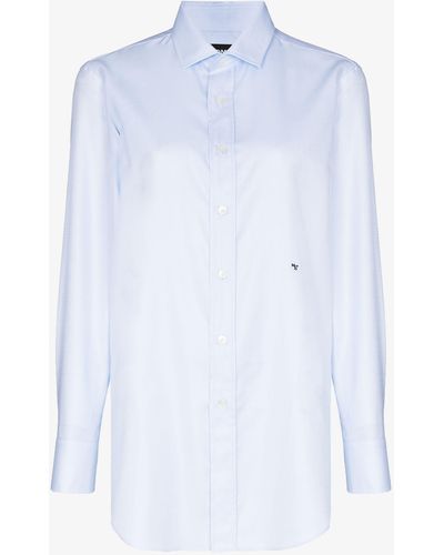 HOMMEGIRLS Classic Cotton Shirt - Women's - Cotton - Blue