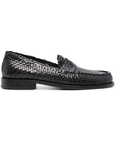 Marni Braided Slip-On Loafers - Black