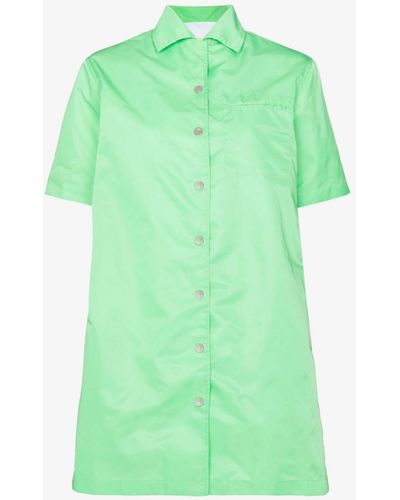 Remain Storm Shirt Mini Dress - Green