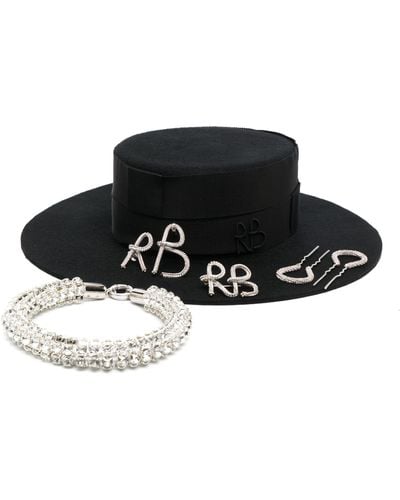 Ruslan Baginskiy Crystal Edition Wool Hat - Black