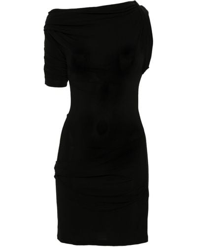 Jacquemus La Mini Robe Drapeado Dress - Black
