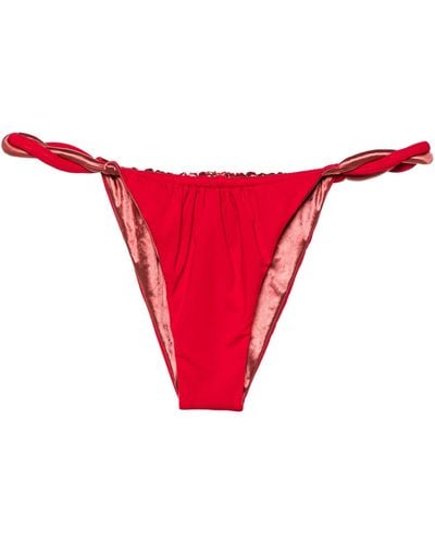 Isa Boulder Reversible Bikini Bottoms - Red