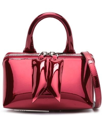 The Attico Friday Leather Mini Bag - Red