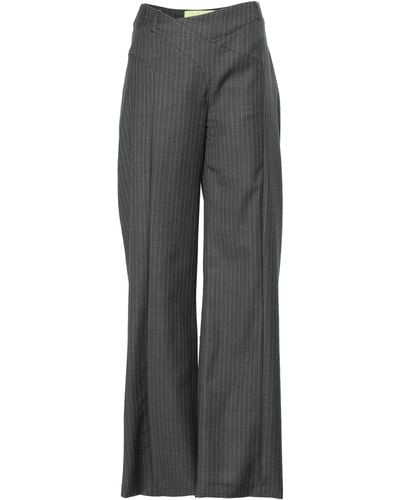 GAUGE81 Tora Wide-leg Pants - Women's - Virgin Wool/acetate/cupro - Gray