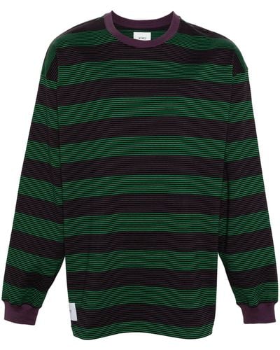WTAPS 15 Striped T-shirt - Green