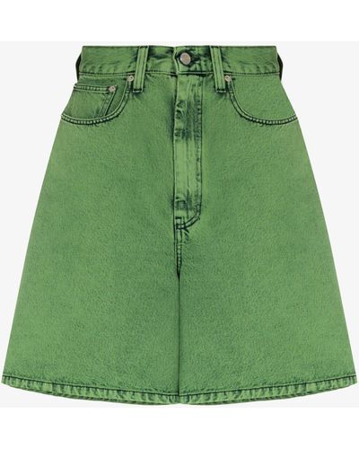 NAMACHEKO X Kamil Abbas X Browns Focus Green Rezyane Denim Shorts - Men's - Cotton