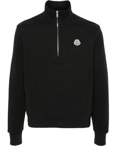 Moncler Logo Appliqué Sweatshirt - Black