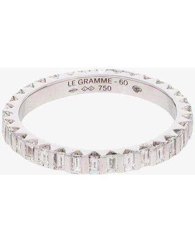 Le Gramme 18k White Gold La 3g Polished Diamond Ring
