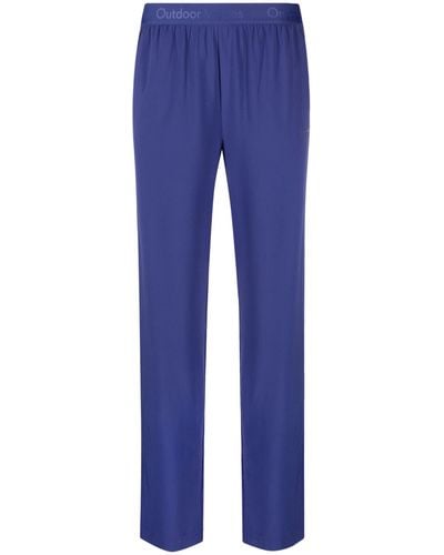 Outdoor Voices Relay Wide-leg Trousers - Women's - Spandex/elastane/recycled Polyester - Blue