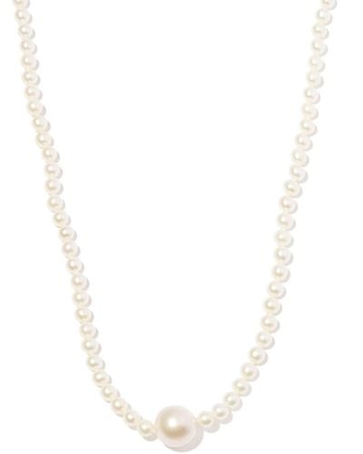 Mizuki 14k Yellow Gold Sea Of Beauty Pearl Necklace - White