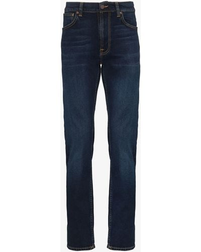 Nudie Jeans Lean Dean Jeans - Men's - Cotton/spandex/elastane - Blue