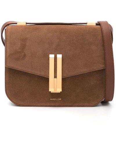 DeMellier London The Vancouver Suede Cross Body Bag - Brown