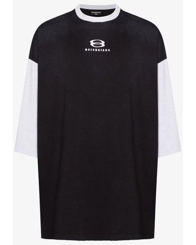 Balenciaga Unity Three-quarter Sleeve T-shirt - Gray