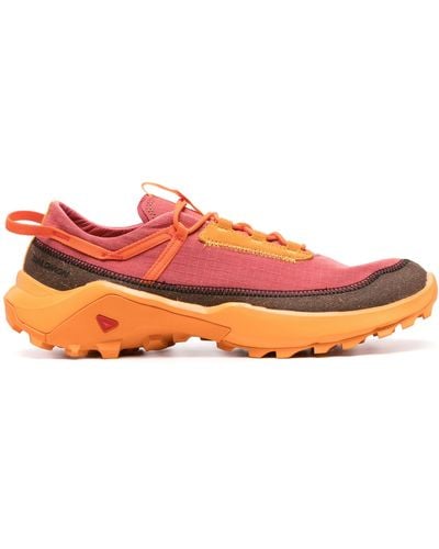 RANRA X Salomon Cross Pro Better Ripstop Sneakers - Men's - Recycled Polyester/calf Leather/rubber - Orange