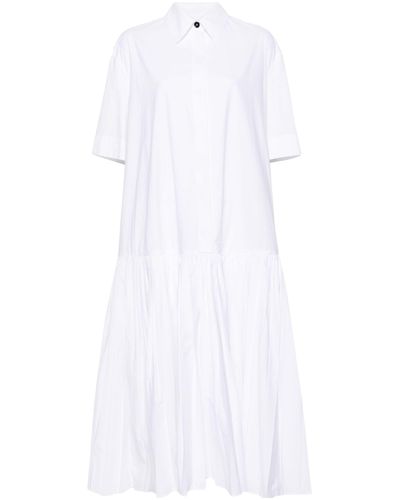 Jil Sander Cotton Shirt Dress - White