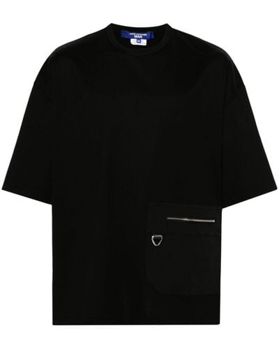 Junya Watanabe Zip-pocket Cotton T-shirt - Men's - Cotton/polyester - Black