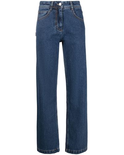 Low Classic Straight-leg Jeans - Women's - Cotton - Blue