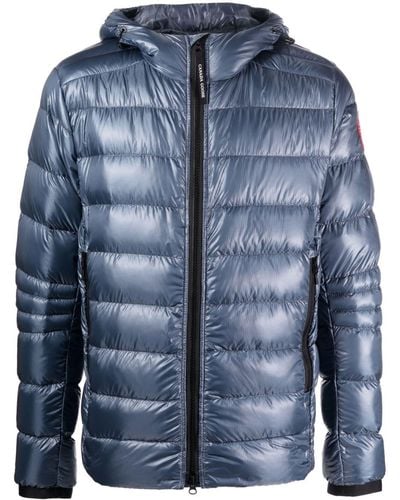 Canada Goose Logo-patch Padded Down Jacket - Blue