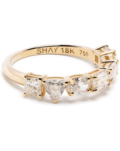 SHAY 18k Yellow Diamond Ring - White