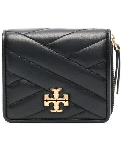 Tory Burch Quilted Logo-plaque Purse - Gray