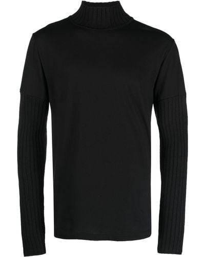 MM6 by Maison Martin Margiela High-neck Sweater - Black