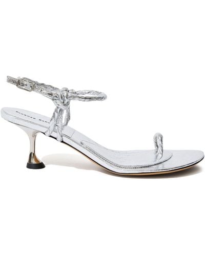 Proenza Schouler -tone Tee Toe Ring 60 Sandals - Women's - Leather/calf Leather/lamb Skin - White