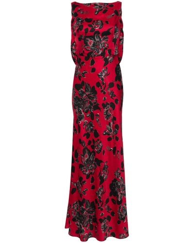 Emilia Wickstead Nefeli Floral-print Gown - Red