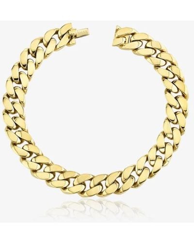 SHAY 18k Yellow Flat Link Bracelet - Metallic