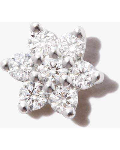 Maria Tash 18k White Gold Flower Diamond Earring - Women's - Diamond/18kt White Gold - Metallic