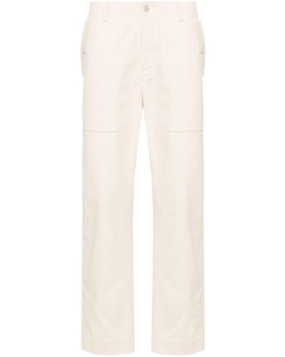 Maison Kitsuné White Workwear Straight-leg Jeans