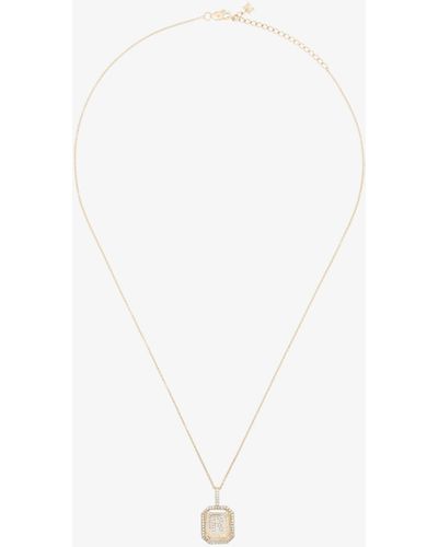 Mateo Y 14kt Yellow Gold Diamond Necklace - White