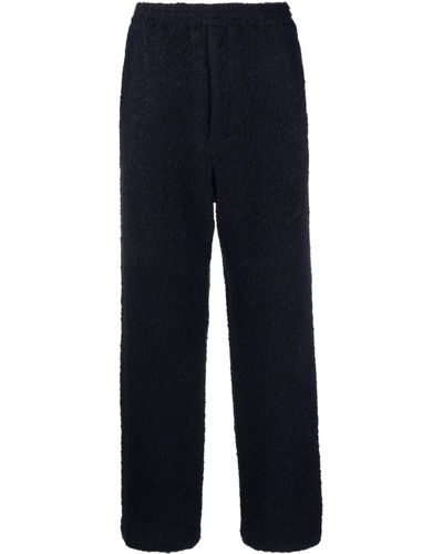 AURALEE Straight-leg Trousers - Men's - Wool/cupro/alpaca - Blue