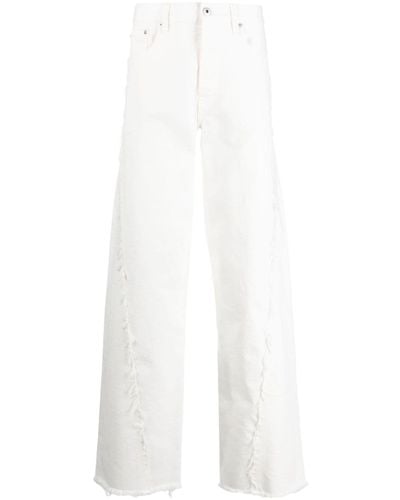 Lanvin Baggy Denim Jeans - White