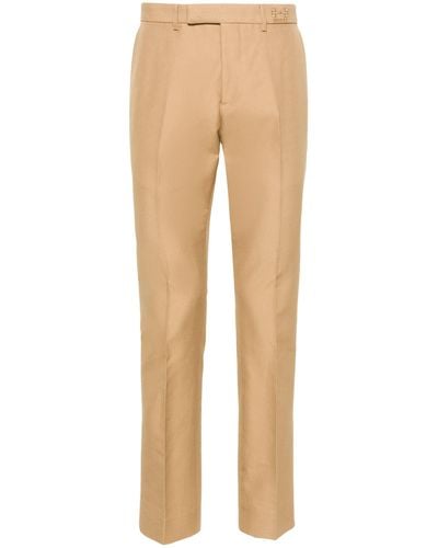 Gucci Horsebit-detail Tailored Pants - Natural