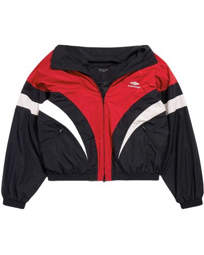 Balenciaga 3b Sports Icon Track Jacket - Unisex - Polyester/polyamide/cotton - Red