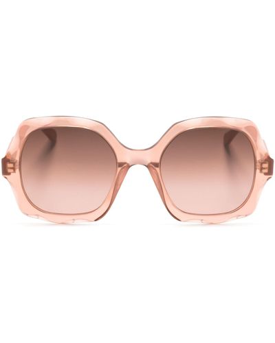 Chloé Olivia Round-frame Sunglasses - Women's - Acetate - Pink
