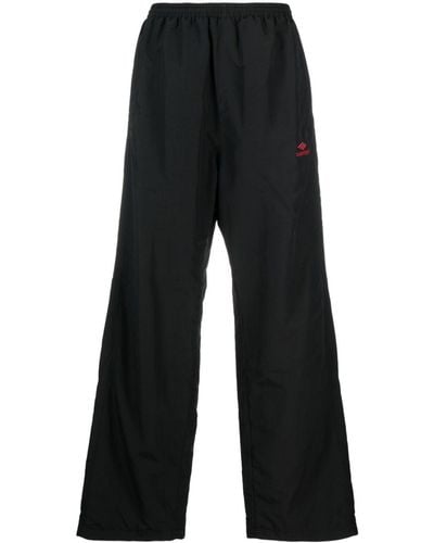 Balenciaga High-waisted Track Pants - Black