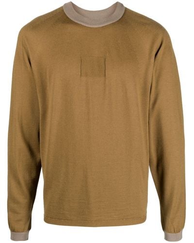 Goldwin Brown Seamless-knit Wool Jumper - Men's - Wool