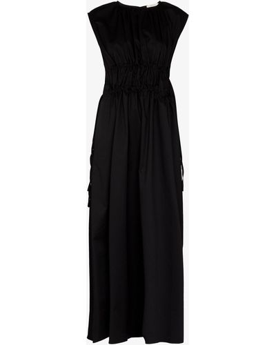 Asceno Guilia Cotton Maxi Dress - Women's - Cotton - Black