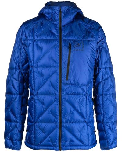 Burton Ak Quilted Hooded Jacket - Blue