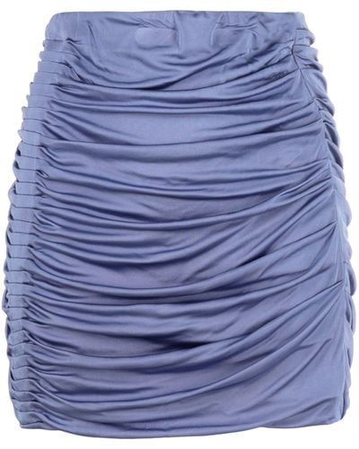 GAUGE81 Ruched Miniskirt - Blue