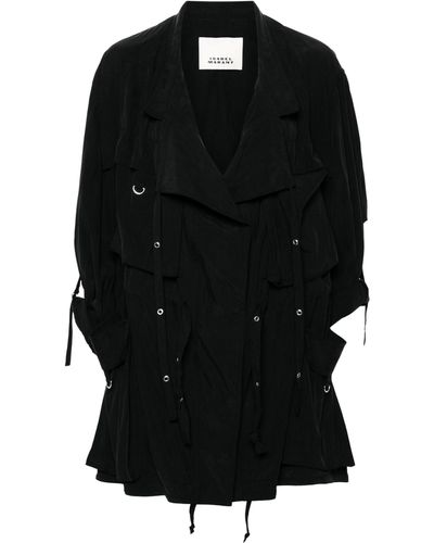 Isabel Marant Hanel Lyocell Coat - Black