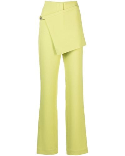 Paris Georgia Basics Apron Tailored Trousers - Women's - Triacetate/viscose/polyester/rayon - Yellow