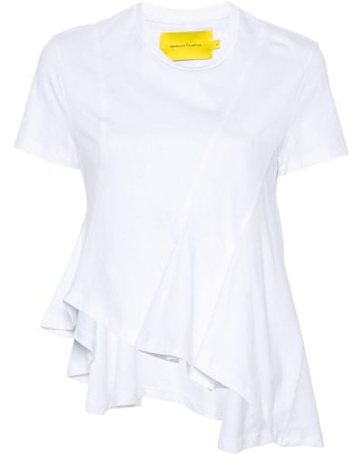 Marques'Almeida Asymmetric Cotton T-shirt - White
