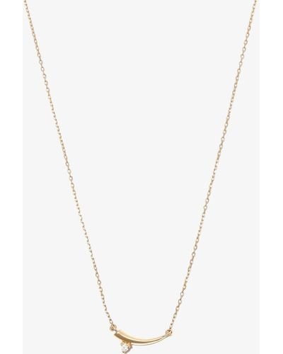 Adina Reyter 14k Yellow Thorn Tiny Diamond Necklace - Metallic