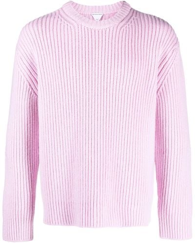 Bottega Veneta Ribbed-knit Sweater - Men's - Wool/cashmere - Pink