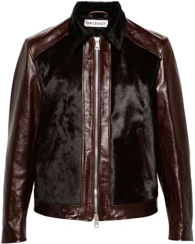 Our Legacy Andalou Leather Jacket - Black