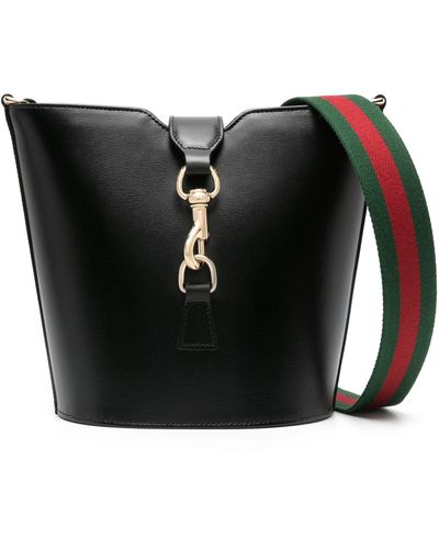 Gucci Mini Leather Bucket Bag - Women's - Calf Leather - Black